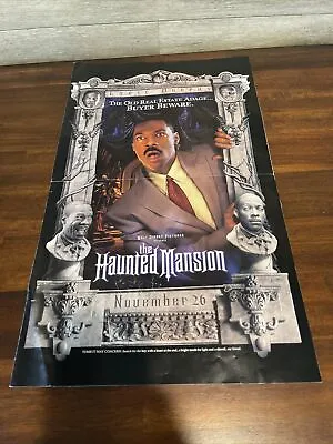 Disney Haunted Mansion 8 Panel Double-Sided Movie Promo Poster Murphy Rare • $9.50