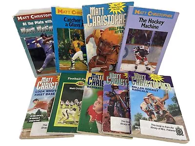 Matt Christopher Kids Books About Sports RL 3 & Up Set Of 9 Paperbacks -Sp • $22.39