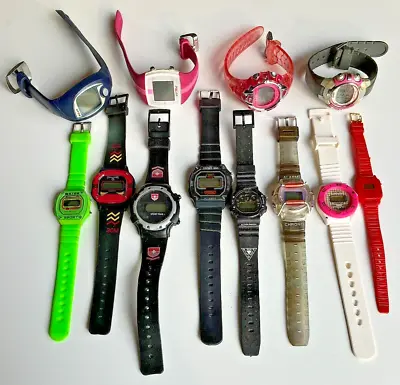 Digital Watches 12 Mixed Brands Most Water Resistant UNTESTED • $12.26