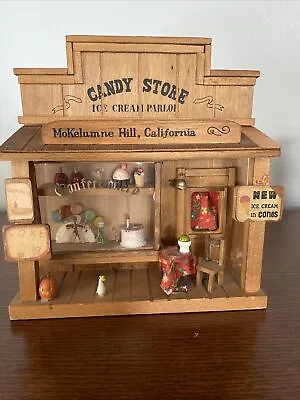 Vintage Miniature Candy Store Confectionery Ice Cream Parlor Storefront Display • $48