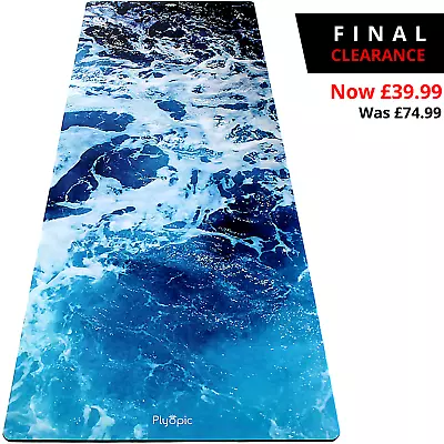 HOT YOGA MAT By PLYOPIC | Eco Non Slip Pattern Mat/Towel | Bikram Ashtanga Power • £39.99