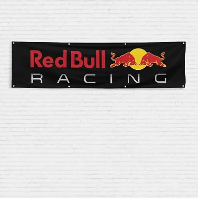 For Red Bull Racing Fans 2x8 Ft Flag Formula One Team Motorcycle MotoGP Banner • $17.99