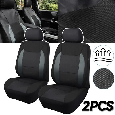 $29.99 • Buy 2X Universal PU Leather Car Seat Covers Protector Front Full Set All Season AU