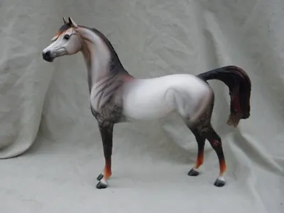 Peter Stone Custom Arabian Dappled Mulberry Gray Horse Statue OOAK  • $674.43