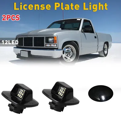 2X LED License Plate Light Bumper Tag Lamp For 88-00 Chevy C/K 1500 2500 3500 US • $14.24