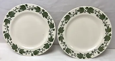 2 Nice Vintage Royal USA Dinner Plate China USA J52 White English Ivy 10  CR56 • $26.95
