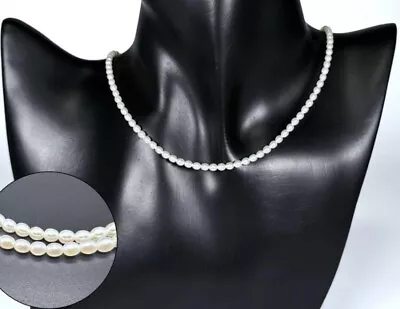 Auth  MIKIMOTO Freshwater Pearl 3mm K18 Necklace • $450