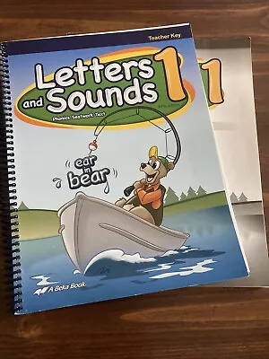 Abeka Letters And Sounds 1 Phonics Seatwork Text Teacher Key And Test Key • $20