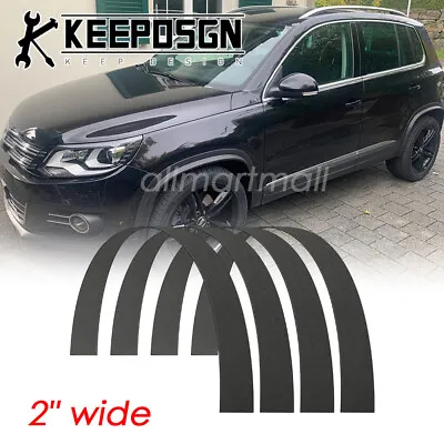 For VW Volkswagen Tiguan PP Car SUV Wheel Extend Fender Flares Trim Mud Guard • $66.49