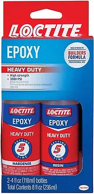 Loctite 1365736 Two Part Professional Heavy Duty 5 Minute Epoxy Single Yellow • $26.39