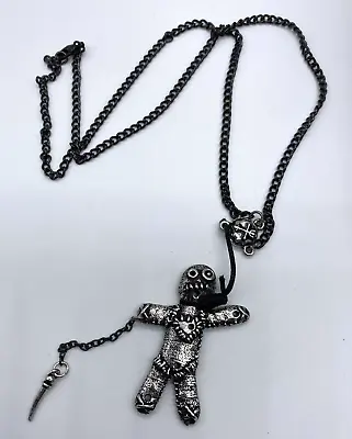 USED Alchemy Gothic Voodoo Doll Necklace P769 Goth Gift Pewter • $18.67