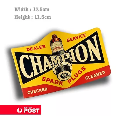 CHAMPION Spark Plug Vintage Logo JDM Stickers • $6.85