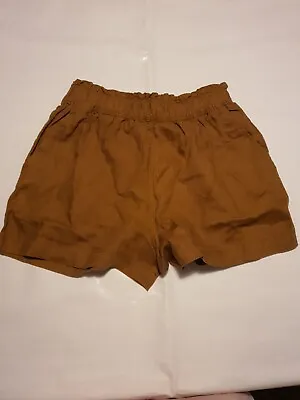 Women's S H&M Natural Linen Shorts Brown • £14.99