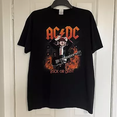 £18 • Buy AC/DC Rock Or Bust Highway To Europe Tour T Shirt Size Large Fruit Of The Loom