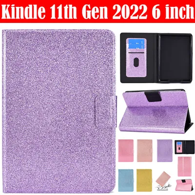 $4.27 • Buy For Amazon Kindle 11th Gen 2022 6  Case Glitter Leather Shockproof Smart Cover