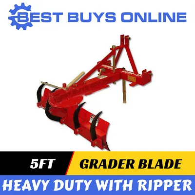 Grader Blade 5 Ft With Rippers Heavy Duty 1500 Mm For Tractor 3 Point Linkage • $1151.50