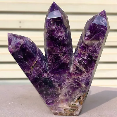 496g Natural Dream Amethyst Crystal Obelisk Multi Pointed Quartz Healing • $0.99