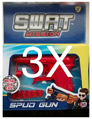 £12.99 • Buy 3x Swat Mission Metal Super Potato Spud Gun Water Pistol Free Shipping!!!