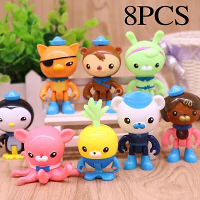 8Pcs Pack The Octonauts Action Figures Kids Toys Cute Cake Toppers Decor- ♡∝ • $12.89