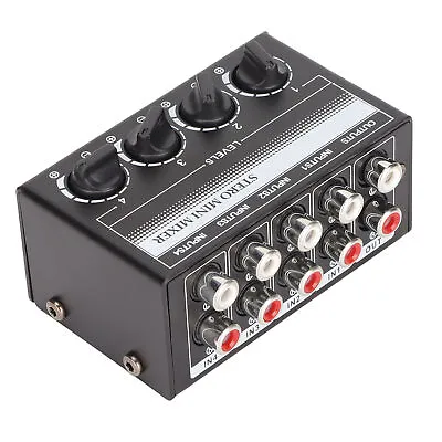 4 Channel Mixer CX400 Distortion free Stereo Mini Mixer  Professional   For • £20.99