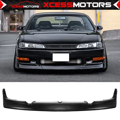 Fits 97-98 Nissan 240SX S14 JDM GR Style Front Bumper Lip Spoiler Unpainted PU • $199.99