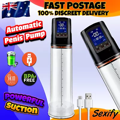 Electric Automatic Penis Enlargement Pump Rechargeable Enlarger Cock Extender • $59.95