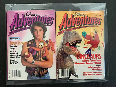 Lot Of 2 * Disney Adventures Magazine * 1993 * JULY SEPTEMBER * #DA-L293-JS • $16.99