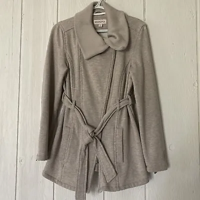 Merona Heathered Taupe Jacket With Waist Tie Size M • $20