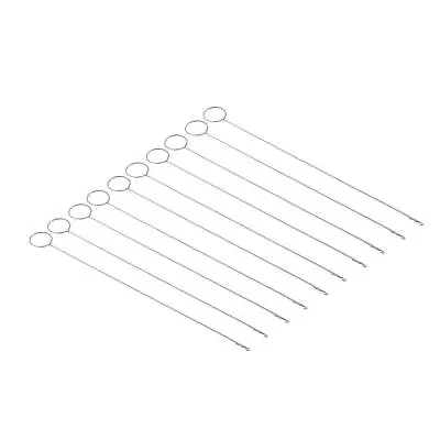 10Pcs Metal Loop Turner Hook W/ Latch For Turning Fabric Tubes Binding 26cm • £8.50