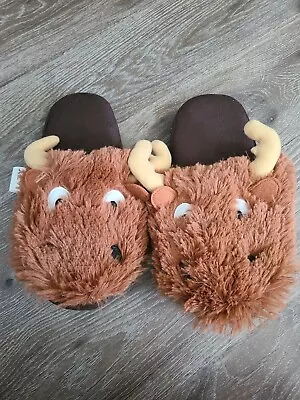 Lazy One Slippers In Moose Theme L Women's - Like New Without Tags • $4.50