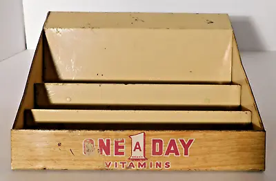 Vtg One A Day Brand Vitamins Metal Advertising Store Counter Display Rack 1940's • $42.50