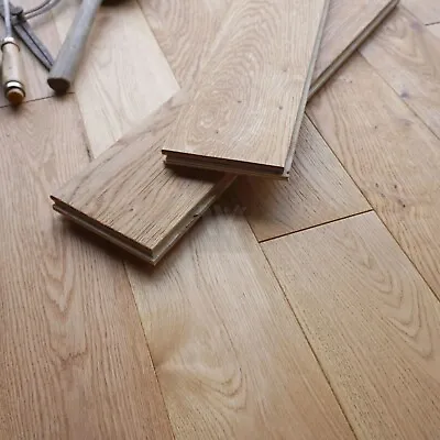 5  Classic Natural Oak Wood Flooring | 18/5mm Tough Engineered Boards | EC53 • £2.49