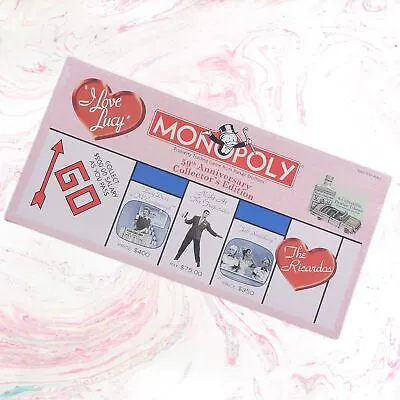 I Love Lucy 50th Anniversary Collector's Edition Monopoly Hasbro 2001 • $130