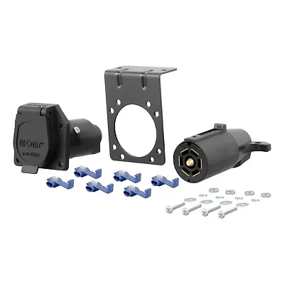 CURT 58152 7-Way RV Blade Connector Plug & Socket With Hardware (Packaged) • $18.95