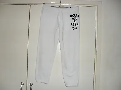 Hollister White Tracksuit Bottoms SX • £10