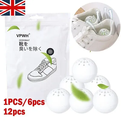 12 X Shoe Deodorizer Balls Odour Eaters Eliminator Balls- Locker Gym-Fresh Scent • £3.71