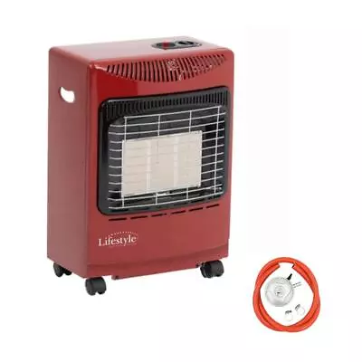 Lifestyle MINI RED Cabinet Gas Heater Butane Portable Fire + Reg/Hose Calor/Cala • £95