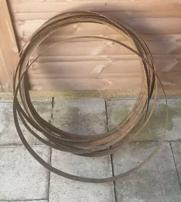 3x Reclaimed Metal Whisky Barrel Hoop / Band / Ring FAST 48H FREE DELIVERY  • £23.99