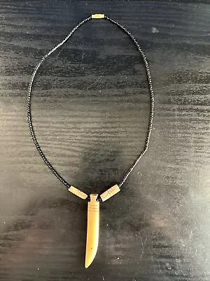 Shark Tooth Necklace Men • $20