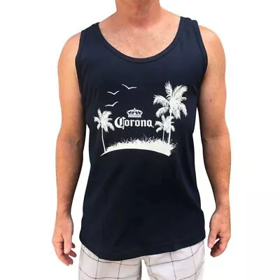 Cerveza Corona Men's Blue Singlet Tank • $30.85