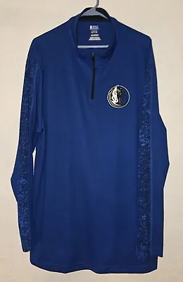 NBA TX3 Cool Dallas Mavericks Long Sleeve 1/4 Zip Light Sweater Men's XXL Blue • $24.99