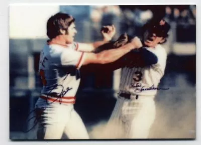 Pete Rose Fighting Bud Harrelson -  METAL Baseball Card -  • $6.99