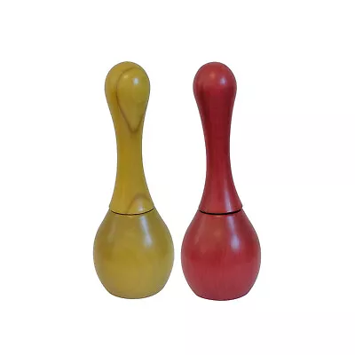 Maracas 9” Beechwood Spice Mill Green And Red 2 Pack • $9.99