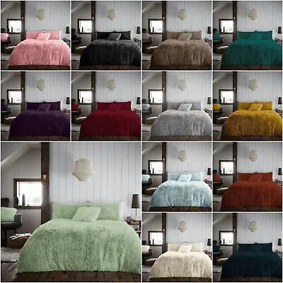 Hug & Snug Fleece Bedding SetSoft Fluffy Fur Warm Thermal & Cozy Duvet Cover Set • £26.99