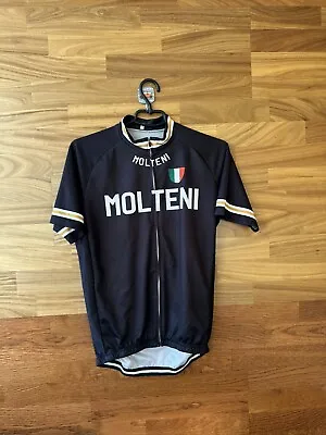 Eddy Merckx Molteni Arcore Cycling Jersey Cycling Short Sleeve Size L • $25