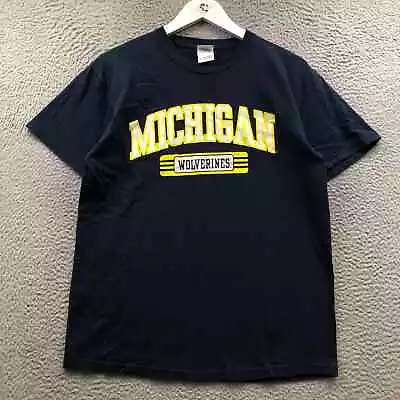 University Of Michigan Wolverines T-Shirt Men's Medium Short Sleeve Graphic Navy • $9.99