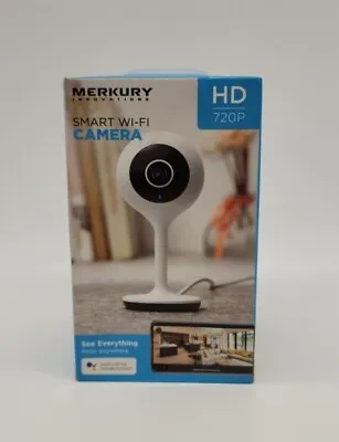 Merkury Innovations Smart WiFi Camera 720P Voice Control Motion Sensor Torn Box • $21.99