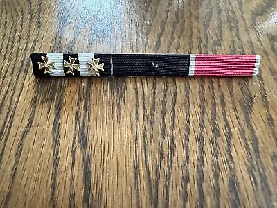 St John Ambulance Long Service Medal Bar And OBE Ribbon Bar • £16