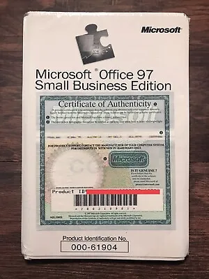 Microsoft Office 97 Small Business Edition New And Sealed • $39.99