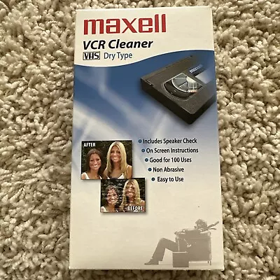 Maxell VP-100 VCR Head Cleaner VHS Dry Type READ DESC • $10